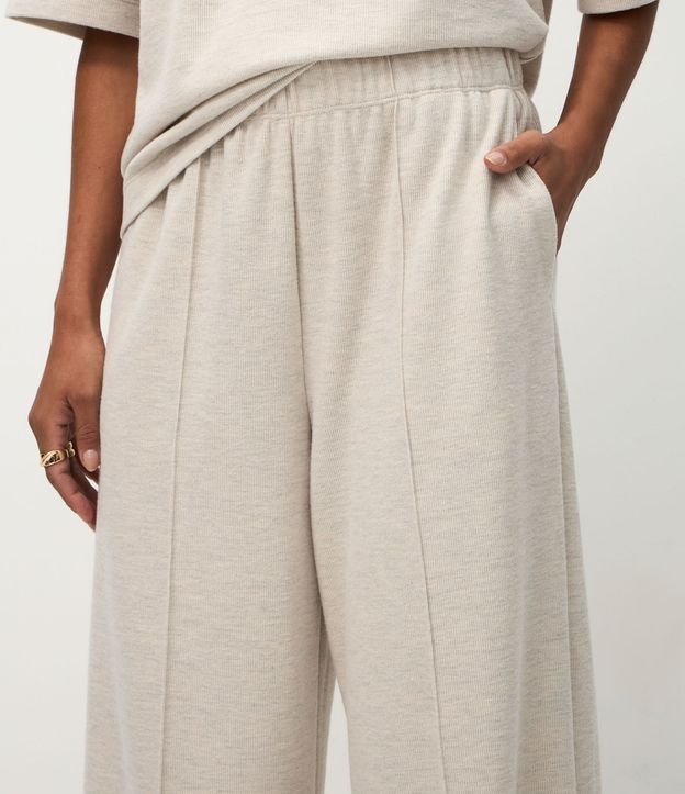 Pantalón Wide Leg en Algodón sin Felpa 3