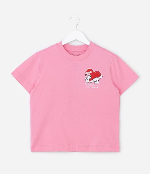 Remera Infantil Comfort My Melody y Cinnamoroll - Talle 5 a 14 años 1