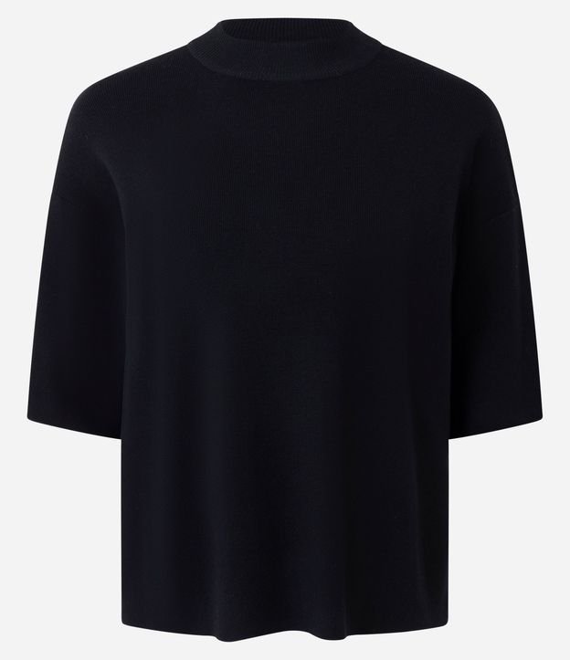 Blusa en Punto con Sisa Deslocada y Manga Amplia 5