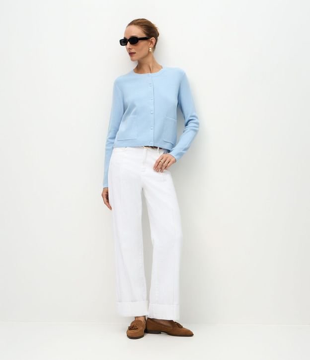 Cardigan en Punto con Bolsillos Delanteros 2