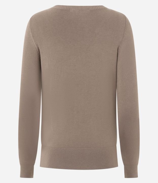 Blusa Básica en Punto Leve con Escote V 7