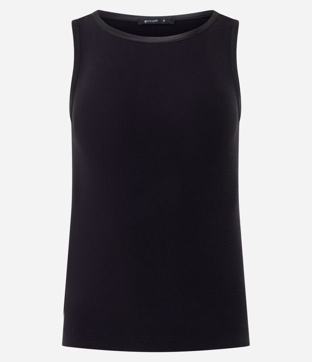 Blusa Básica en Viscosa con Cuello Redondo 2