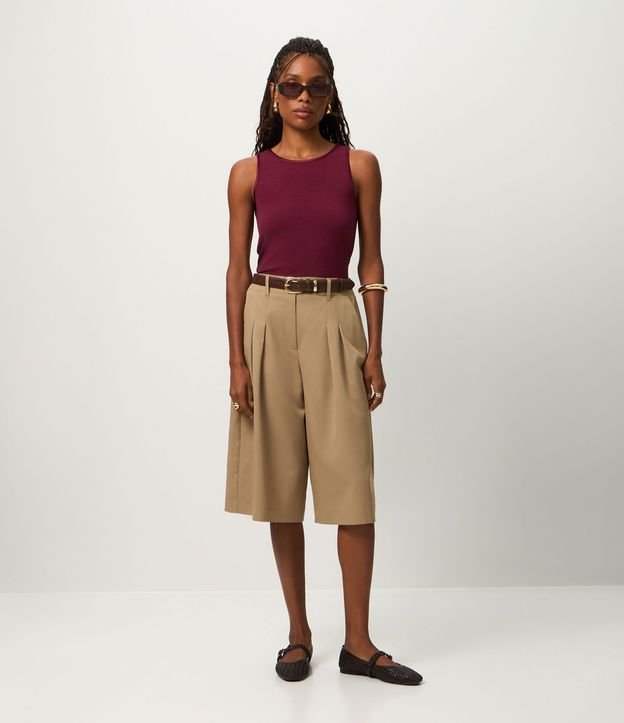 Blusa Básica en Viscosa con Cuello Redondo 2