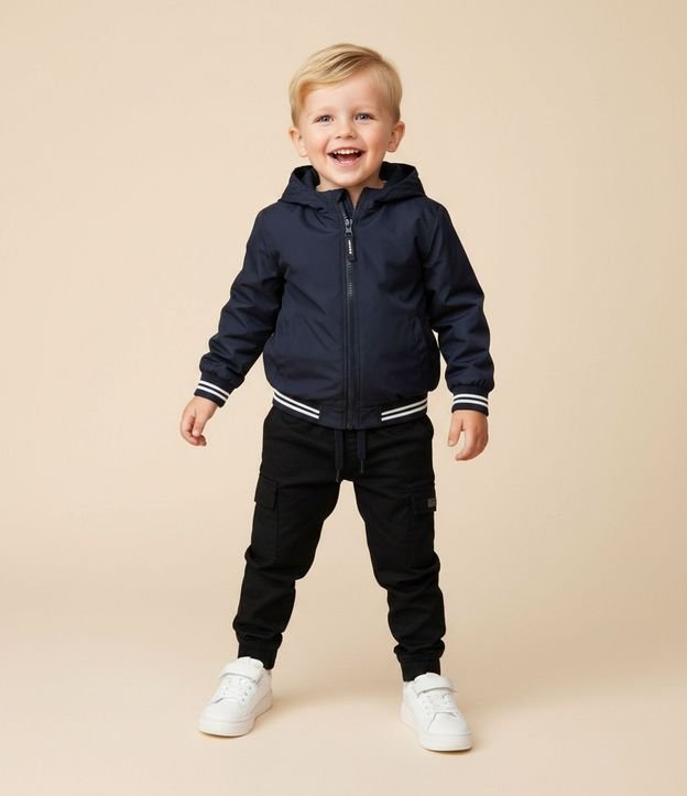 Campera Rompevientos Infantil en Microfibra - Talle 1 a 5 años