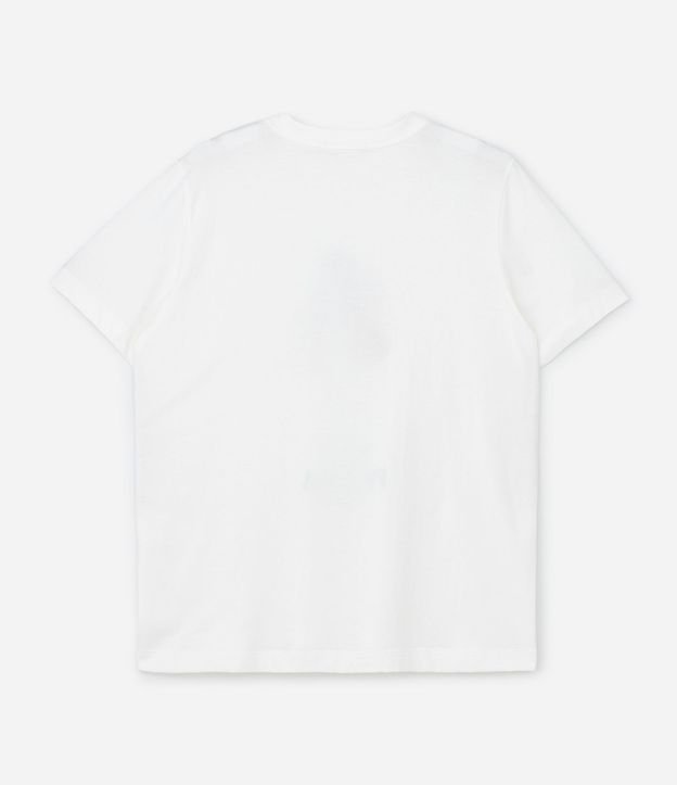 Remera Alargada en Algodón con Estampa Playera y Detalle Bordado Curve & Plus Size 6