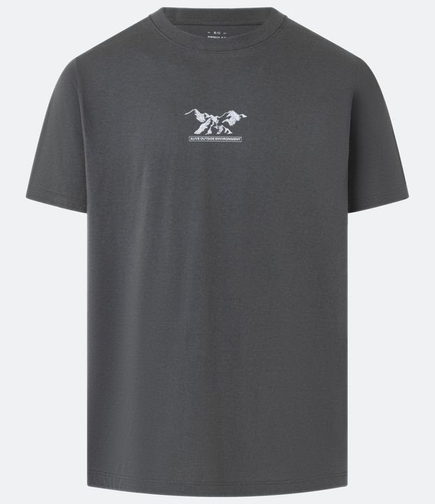 Remera T-Shirt en Algodón con Estampa Montaña 6