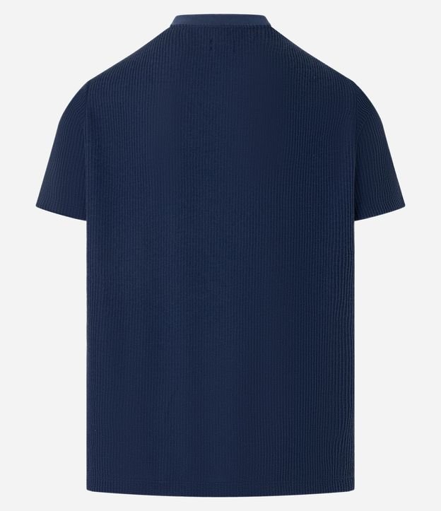 Remera en Algodón Acanalada con Cuello Redondo 7