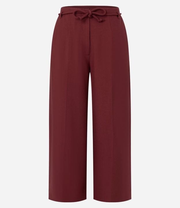 Pantalón Pantacourt con Corte Sastre y Lazo 6