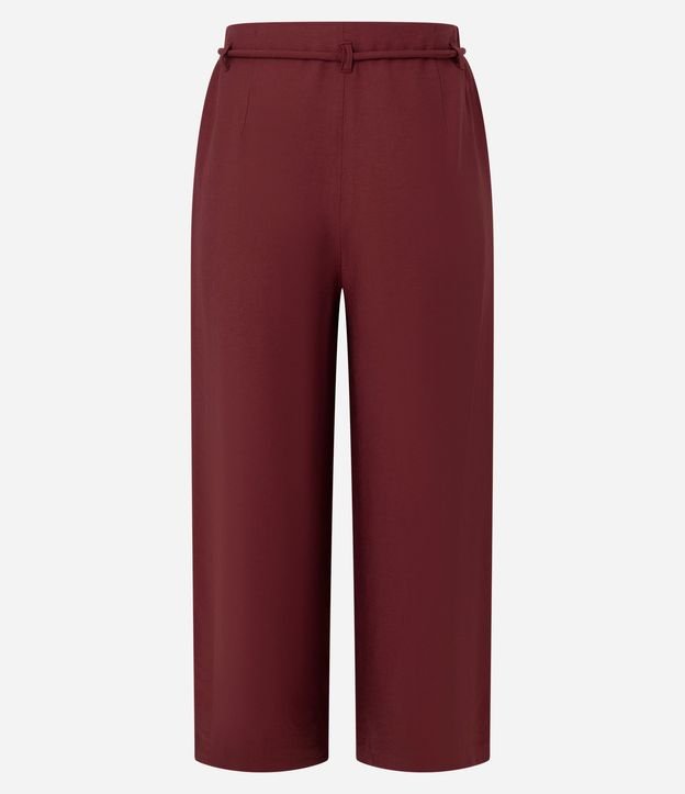Pantalón Pantacourt con Corte Sastre y Lazo 8