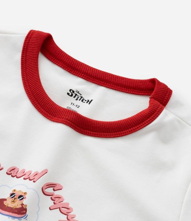 Remera Infantil con Estampa Stitch and Capy - Talle 5 a 14 años 6
