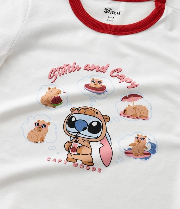 Remera Infantil con Estampa Stitch and Capy - Talle 5 a 14 años 7