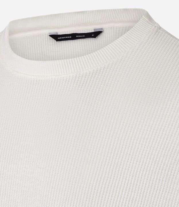 Remera Regular en Algodón con Textura Waffle 8
