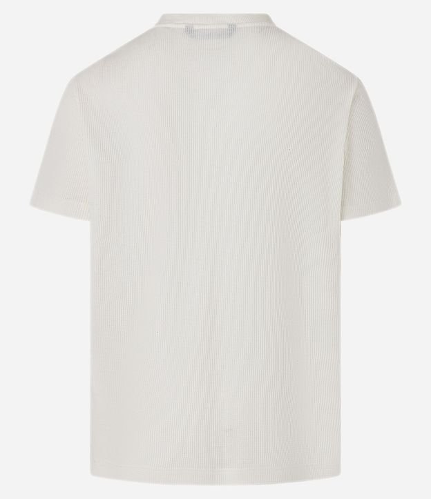Remera Regular en Algodón con Textura Waffle 10