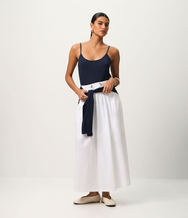 Blusa Básica de Bretel Fino en Algodón Peruano 3