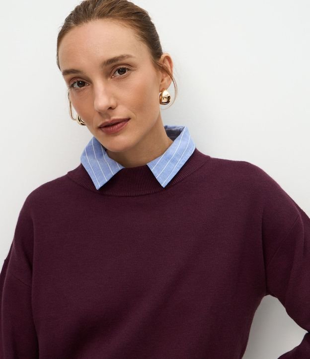 Buzo Suéter en Tricot con Puño Ajustado 4