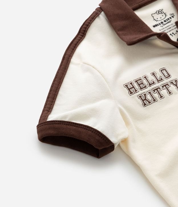 Remera Polo Infantil Hello Kitty con Bola de Vôlei - Talle 5 a 14 años 8