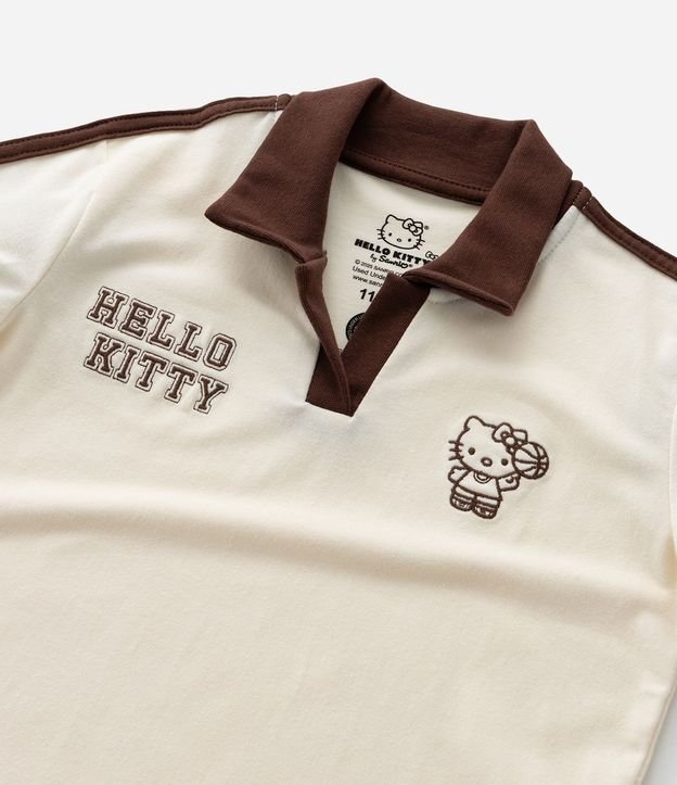 Remera Polo Infantil Hello Kitty con Bola de Vôlei - Talle 5 a 14 años 9