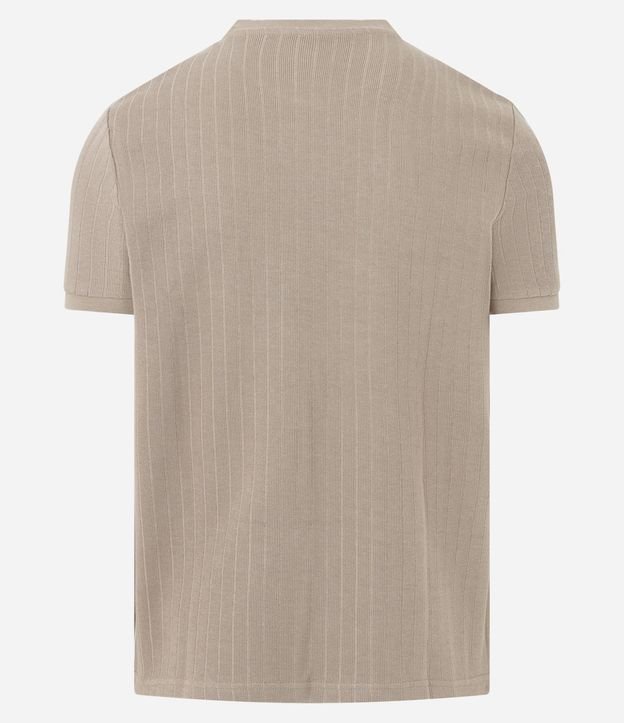 Remera Slim en Algodón con Textura Acanalada 8