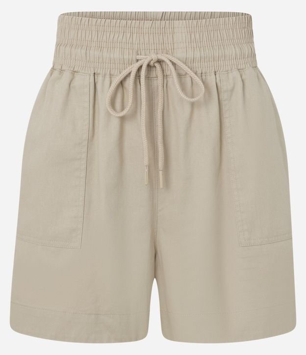 Short Runner en Sarga con Elástico y Lazo 5