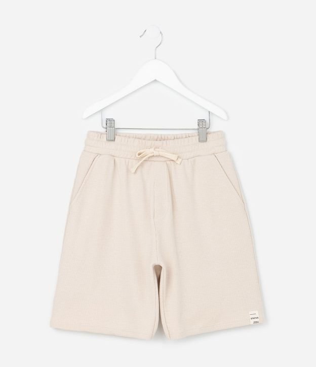 Bermuda Infantil con Textura Waffle - Talle 5 a 14 años 1