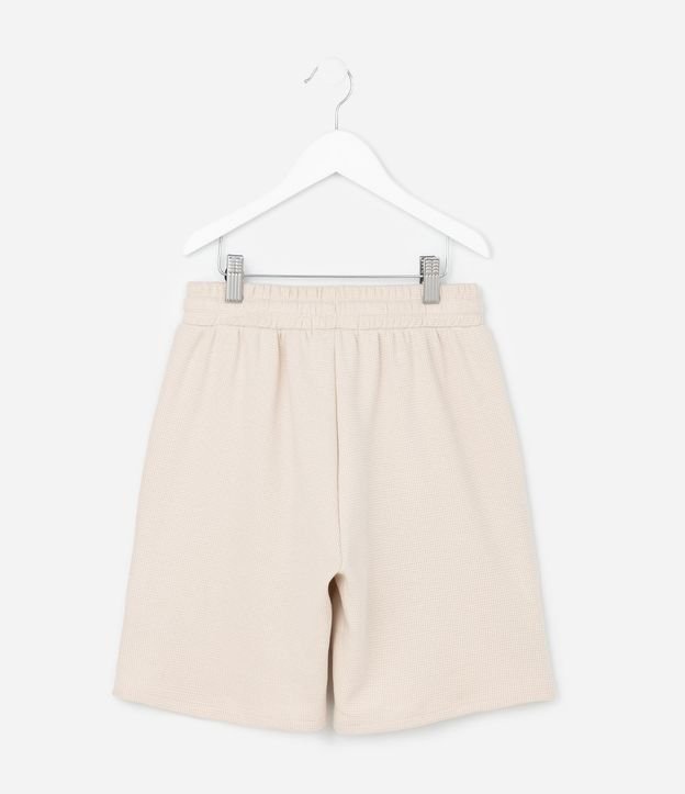 Bermuda Infantil con Textura Waffle - Talle 5 a 14 años 2