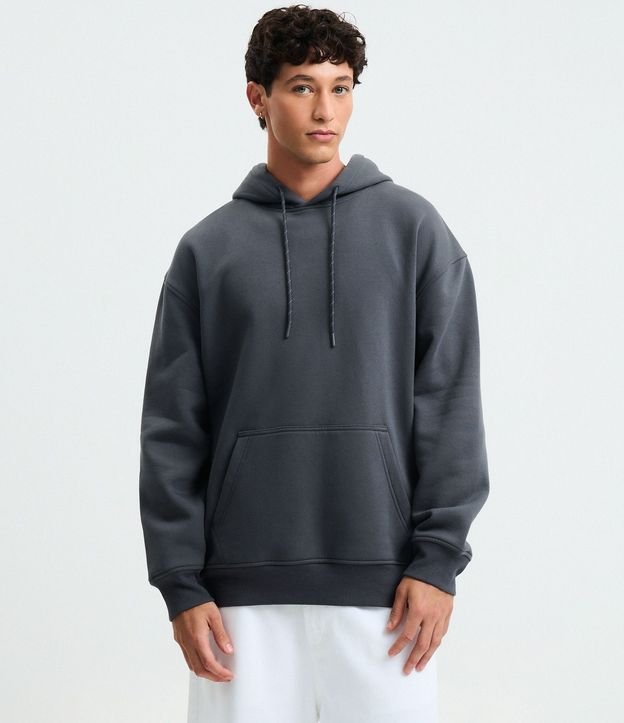 Saco Comfort en Algodón con Felpa y Bolsillo Canguro