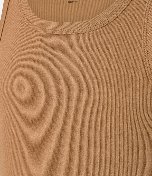 Musculosa Regular Básica en Rib de Algodón 7