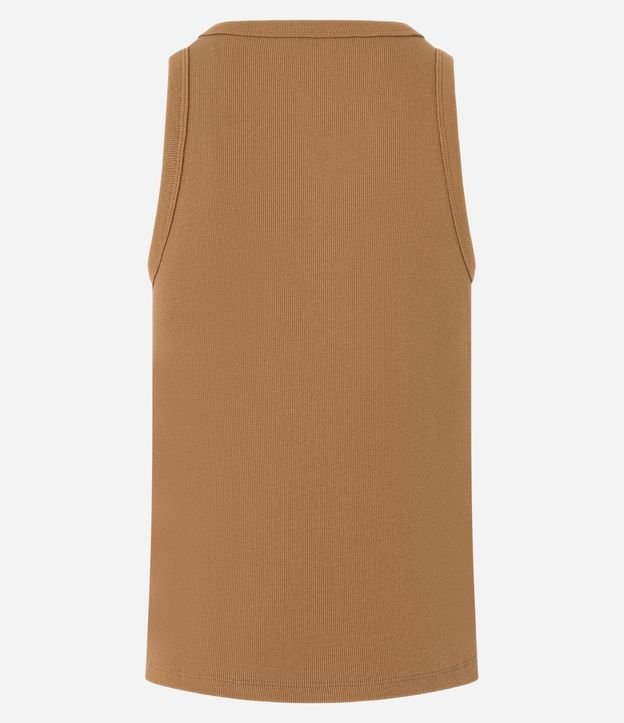 Musculosa Regular Básica en Rib de Algodón 8