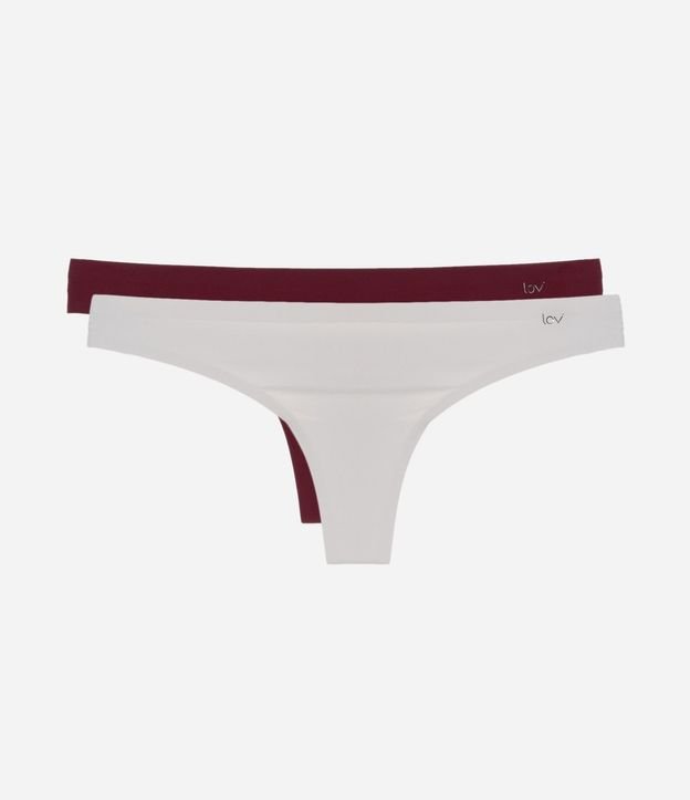 Kit 02 Bombachas Bikini Hilo en Microfibra