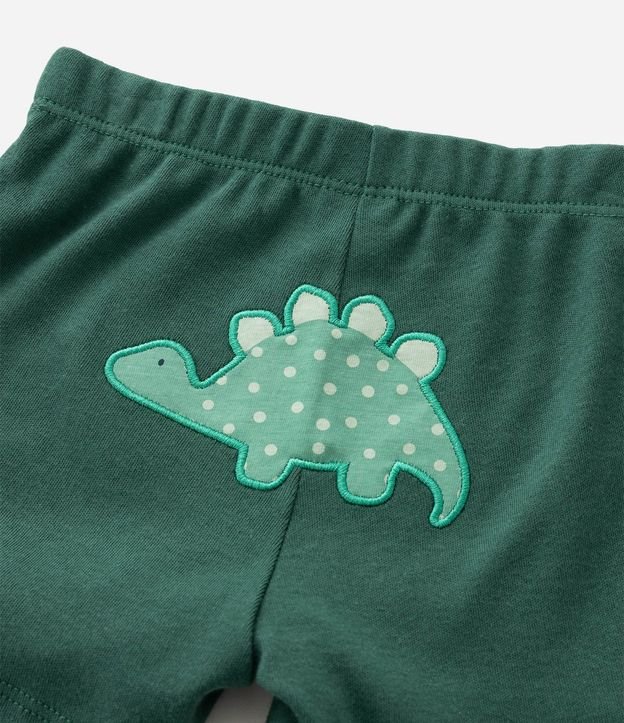 Conjunto Infantil en Suedine con Estampa de Dinosaurio - Talle RN a 18 Meses 13