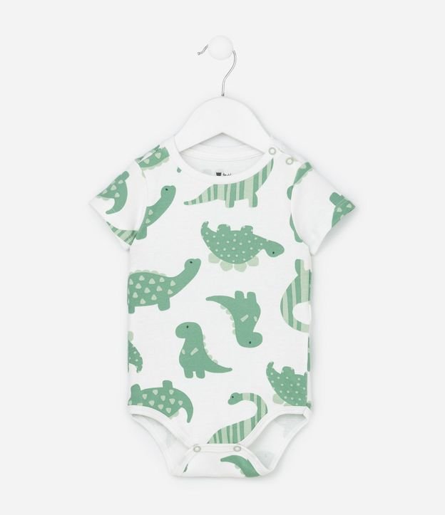 Conjunto Infantil en Suedine con Estampa de Dinosaurio - Talle RN a 18 Meses 3