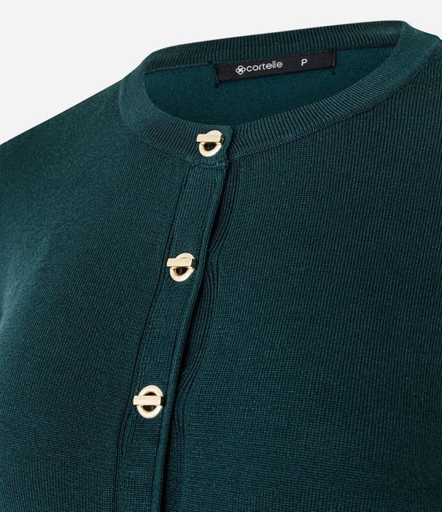 Cardigan Regular en Punto con Botones y Modelo 7