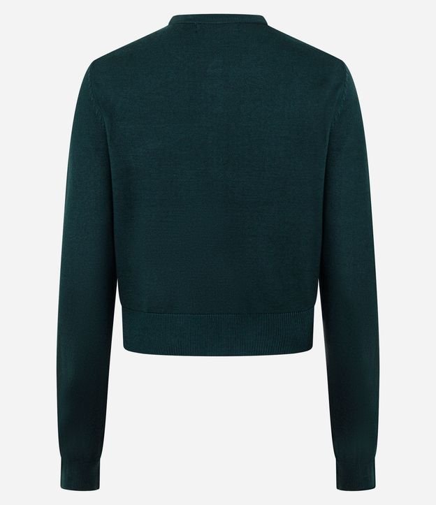 Cardigan Regular en Punto con Botones y Modelo 8