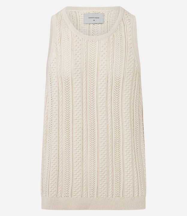 Musculosa en Algodón con Efecto Ganchillo 4