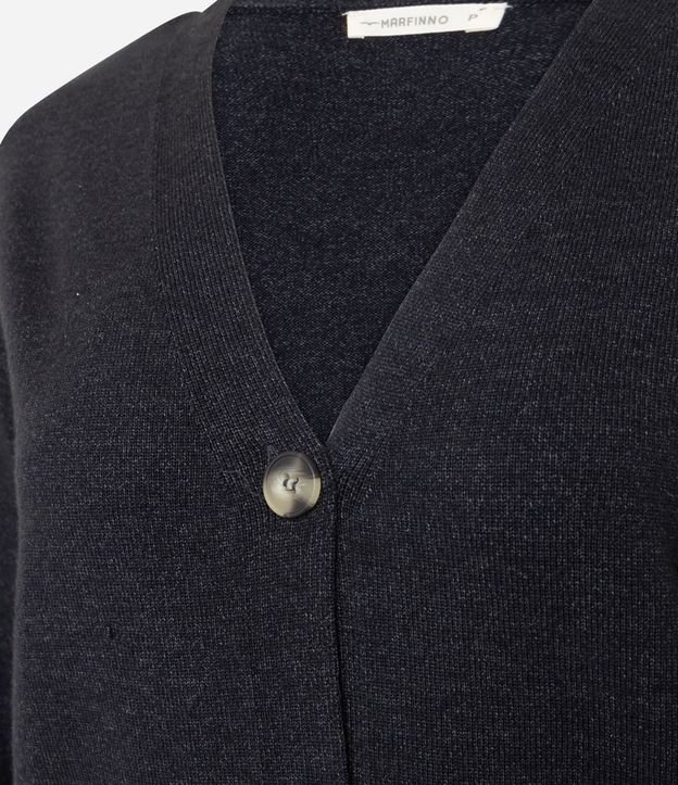 Cardigan en Tricot con Escote en V y Bolsillos Frontales 6