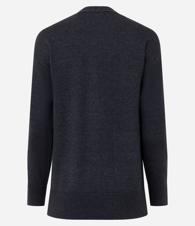 Cardigan en Tricot con Escote en V y Bolsillos Frontales 7