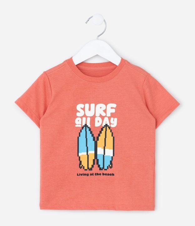 Remera Infantil con Estampa Tablas de Surf - Talle 1 a 6 años 2
