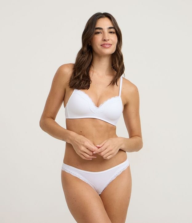 Kit 02 Bombachas Bikini en Microfibra con Encaje 4