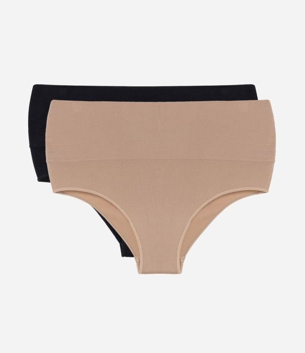 Kit 2 Bombachas Cintura Alta sin Costura