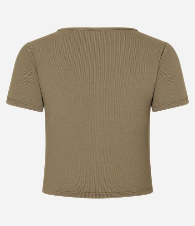 Blusa en Rib con Botones en el Escote 12