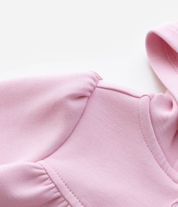 Campera Infantil en Modal con Capucha y Lazo - Talle 0 a 18 Meses 5