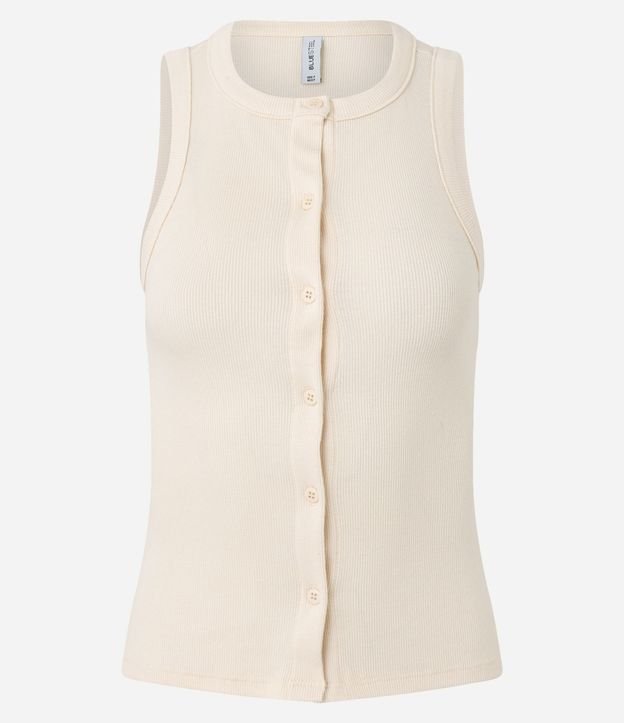 Musculosa en Rib con Botones Delanteros 6