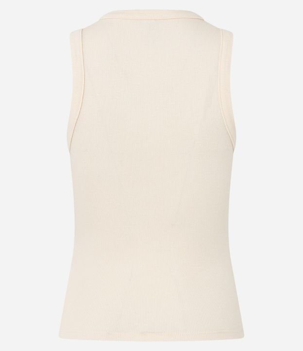Musculosa en Rib con Botones Delanteros 8