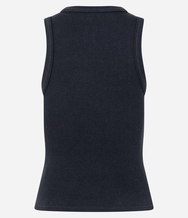 Musculosa en Rib con Botones Delanteros 8