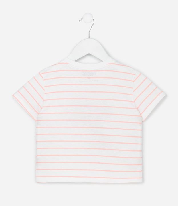 Remera Infantil Comfort con Estampa de Rayas Snoopy - Talle 1 a 6 años 2