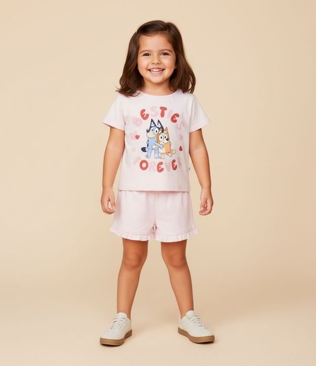 Remera Infantil con Estampa Bluey y Bingo Besties - Talle 1 a 6 años