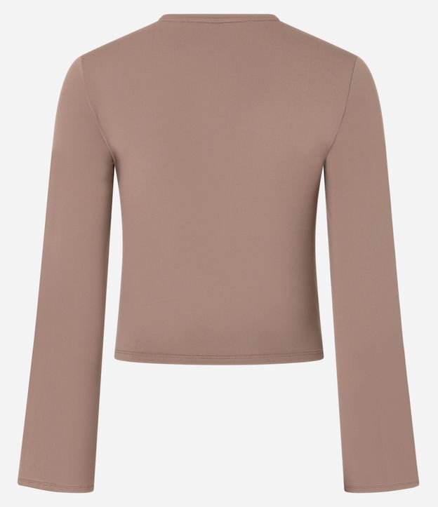 Blusa en Poliamida con Fruncido en el Hombro y Mangas Godê 2