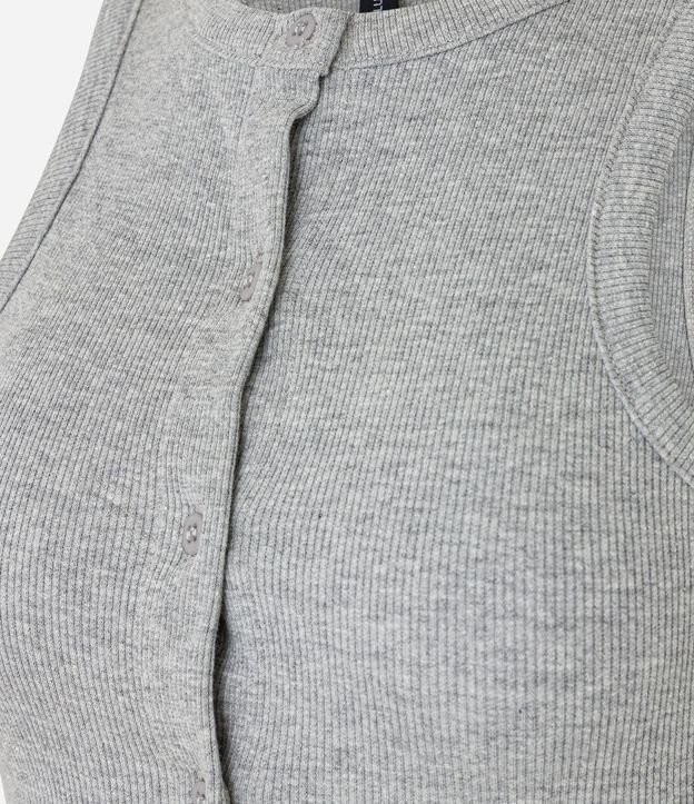 Musculosa en Rib con Botones Delanteros 9