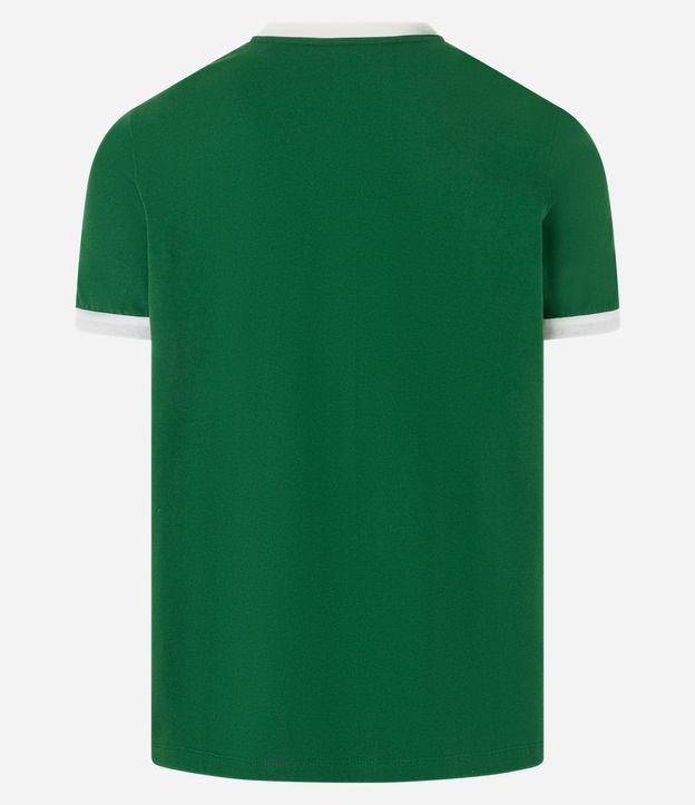 Remera Regular en Algodón con Rayas en los Hombros 9