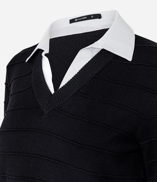 Blusa en Punto con efecto Camada Doble 6